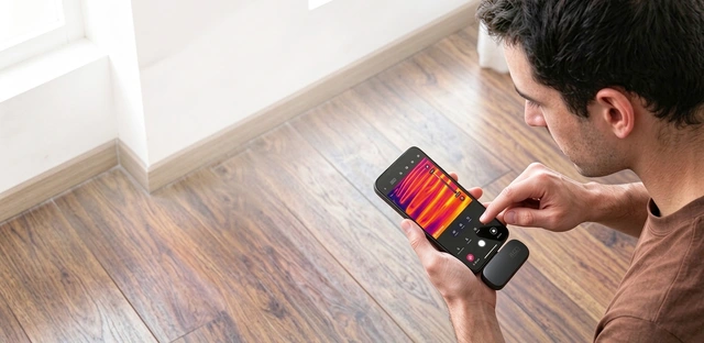 HIKMICRO MiniK termografikamera 96×96 Termokamera til iPhone og Android 