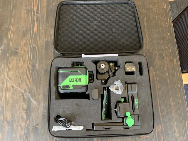 Extreme 360G Pro G3 krysslaser 3x360° Grønn krysslaser med Bluetooth DEMO 