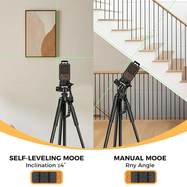 2D Laser Level grønn krysslinjelaser Laservater med grønn laser 2 × 360° DEMO 