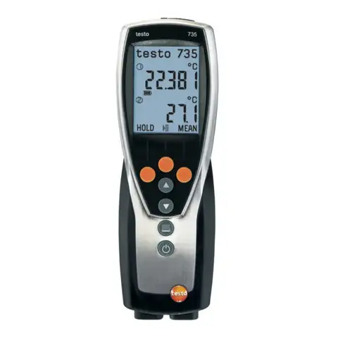 TESTO 735-2 TEMPERATURMÅLEINSTRUMENT, MED PC PROGRAM OG USB 
