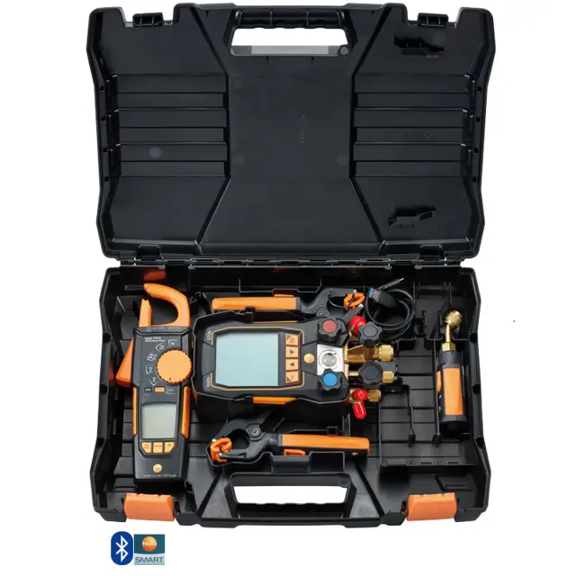 testo 570s – digitalt vakuummålesett med tangampermeter testo 770-3 