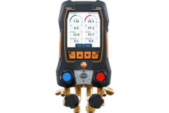 testo 558s – Digital manifold med 4-veis ventilblokk og intuitiv ber&#248;ringsskjerm