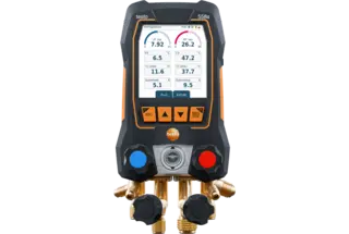 testo 558s – Digital manifold med 4-veis ventilblokk og intuitiv berøringsskjerm