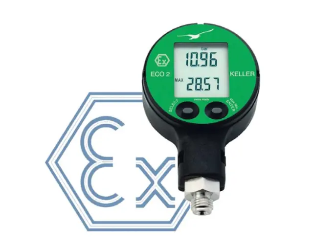 Keller ECO2 Ei ATEX Manometer 300 Bar Egensikkert digitalt manometer 