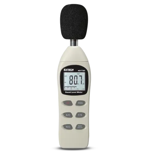 Extech 407730 digital lydnivåmåler 40–130 dB med A/C-veiing 