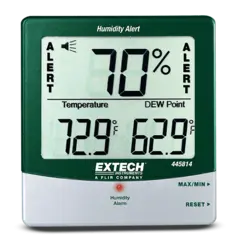 Extech 445814 Hygro-Thermometer Fuktmåler med duggpunkt og fuktalarm
