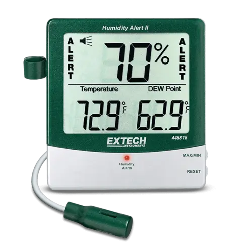 Extech 445815 Hygro-Thermometer Alarm Luftfuktighet, temperatur og duggpunkt 