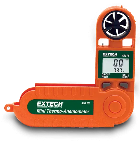 Extech 45118 Mini Thermo-Anemometer Lufthastighet, temperatur og vindkjøling 