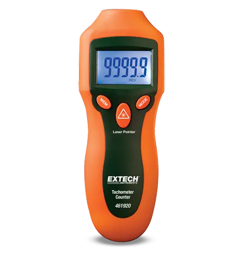 Extech 461920 Mini Laser Tachometer Berøringsfri turtallsmåler 2–99 999 RPM 