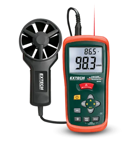 Extech AN200 termo-anemometer CFM/CMM med innebygd IR-termometer 