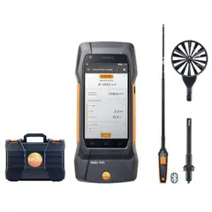 testo 400 air flow kit with hot wire probe