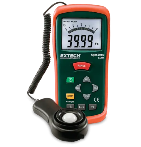 Extech LT300 lysmåler Luxmåler opptil 400 000 lux 
