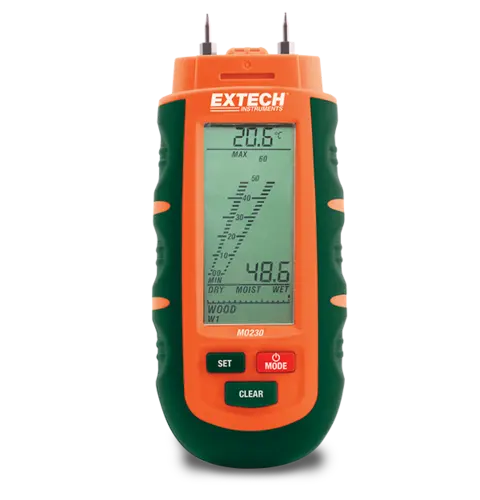 Extech MO230 fuktmåler Fuktmåling i tre og byggematerialer 