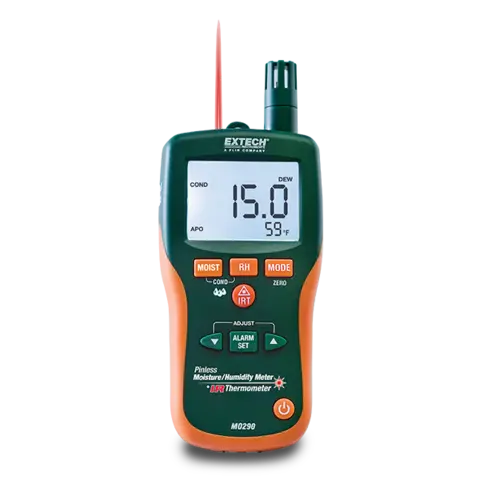 Extech MO290 fuktmåler Pinless psykrometer med IR-termometer 