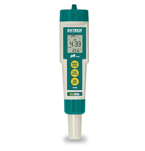 Extech PH100 ExStik pH-måler Vanntett digital pH og temperaturmåler 