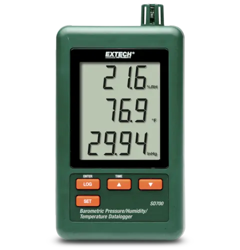 Extech SD700 datalogger Trykk, luftfuktighet og temperatur 