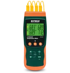 Extech SDL200 4-kanals termometer Datalogging, SD-kort og Pt100