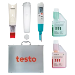 TESTO 206 pH 2 M&#197;LERSETT MED KOFFERT OG BUFFER 4 OG 7