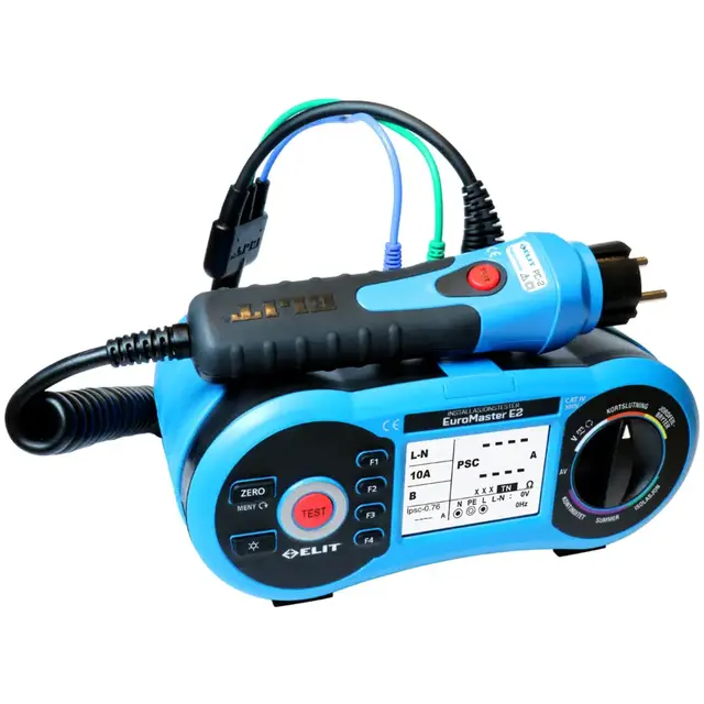 EuroMaster E2 installasjonstester Sluttkontroll, NEK 400, IT/TT/TN 