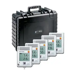 testo 160 IAQ sett (5 loggere + transportkoffert) 