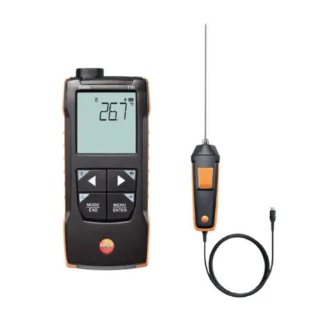 Testo 110 – NTC og Innstikkføler for temperaturmålinger 
