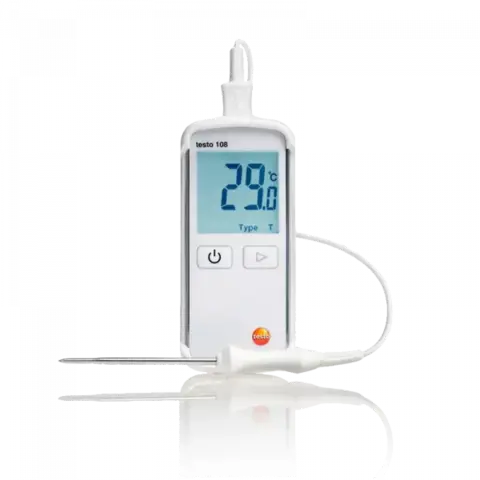 TESTO 108 TEMPERATURMÅLER, MED INNSTIKKFØLER 
