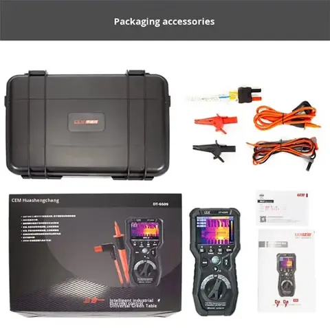 CEM DT-6509 isolasjonstester TrueRMS multimeter og termisk kamera 