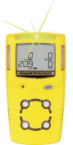 Honeywell BW MicroClip X3 2-GAS O2 og LEL gassdetektor IP68