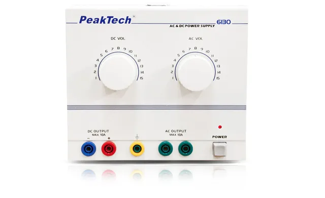 PeakTech® P 6130 AC/DC-laboratoriestrømforsyning 