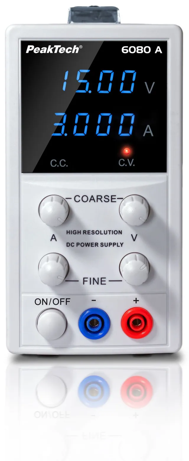 PeakTech® P 6080 A Digital laboratoriestrømforsyning 
