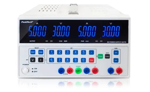 PeakTech® P 6075 Digital laboratoriestrømforsyning m/USB