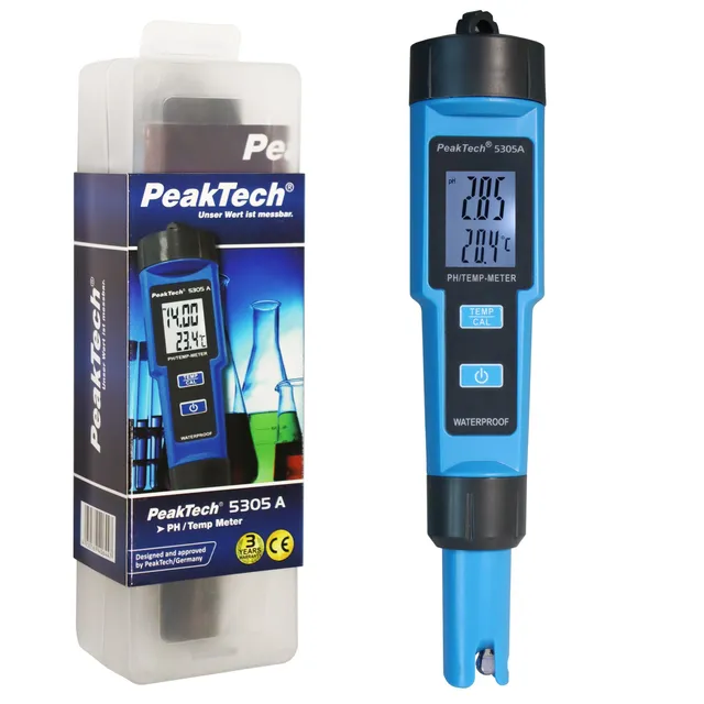 PeakTech® P 5305 A» 2-i-1 pH-måler for pH/TEMP 