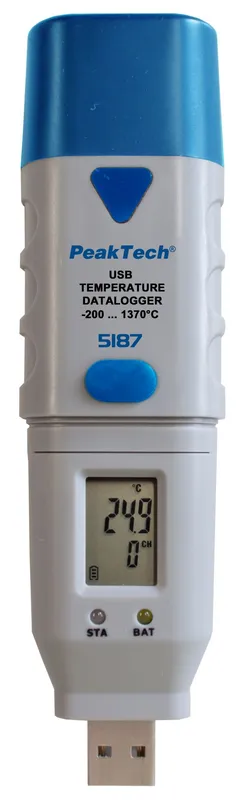 PeakTech&#174; P 5187&#187; USB-datalogger K-type temperatur, 32 000 poeng