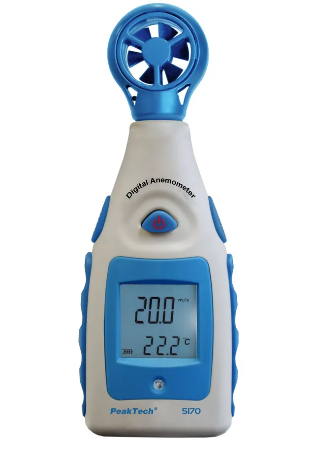 PeakTech® P 5170» Vingehjulsanemometer med termometer 