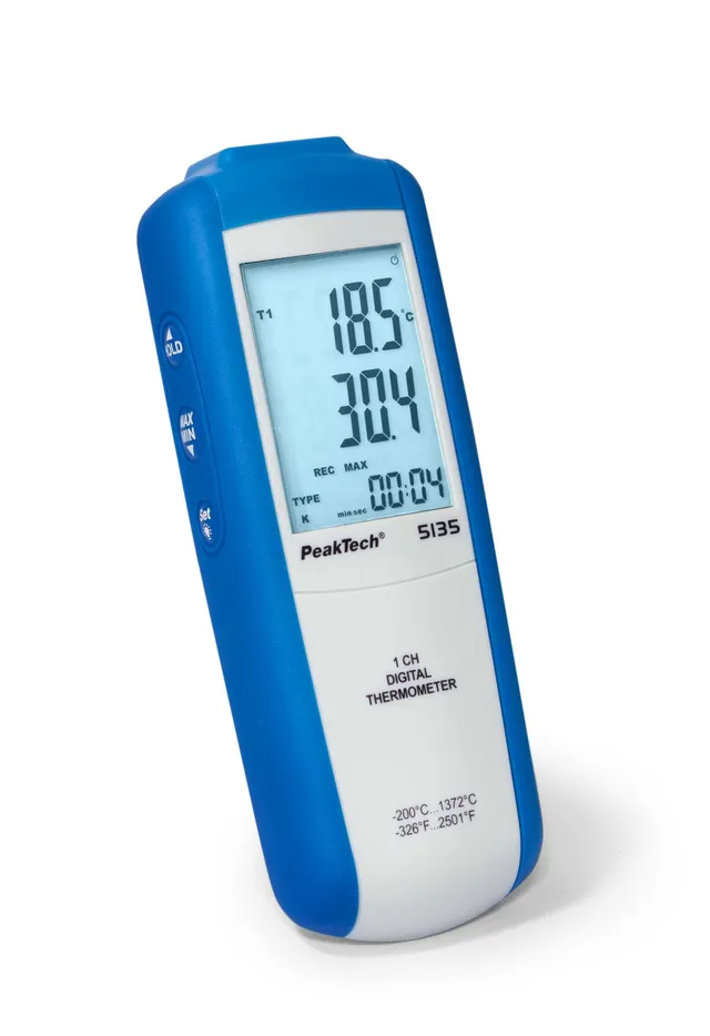 PeakTech® P 5135» Digitalt termometer 1 kanal, -200...+1372°C 
