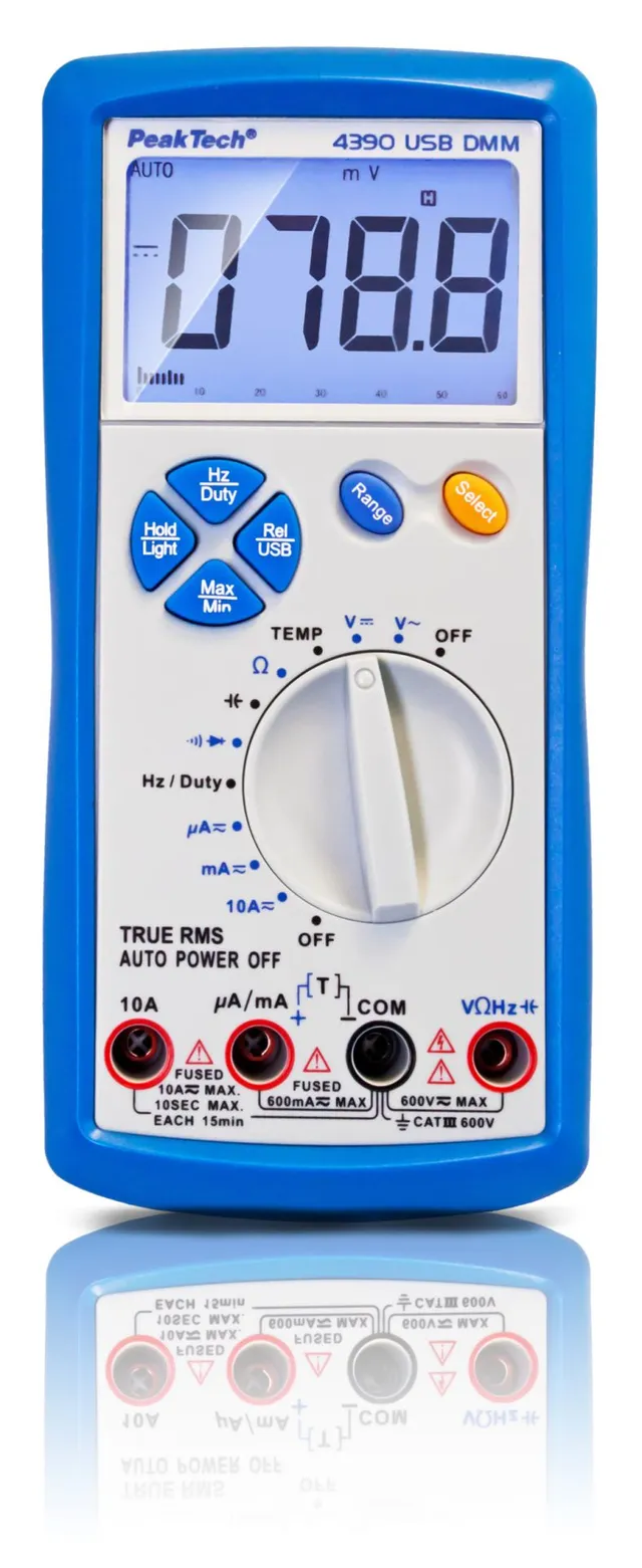 PeakTech® P 4390» Digitalt multimeter 6000 tellinger, True RMS 