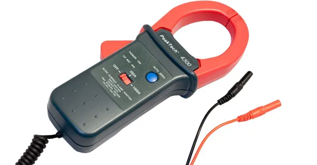 PeakTech® P 4300» Strømtangadapter 1000 A AC/DC, med 4 mm plugger 