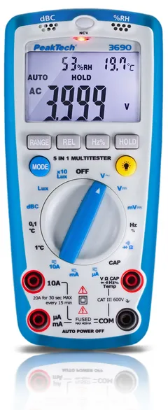 PeakTech&#174;P 3690 4000-tellings multimeter milj&#248;m&#229;linger