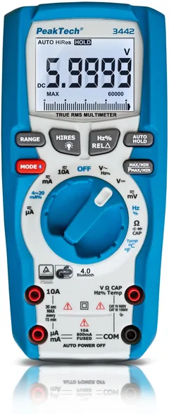 PeakTech&#174; P 3442&#187; Digital multimeter TrueRMS 60.000 Counts ~ 1000V AC/DC