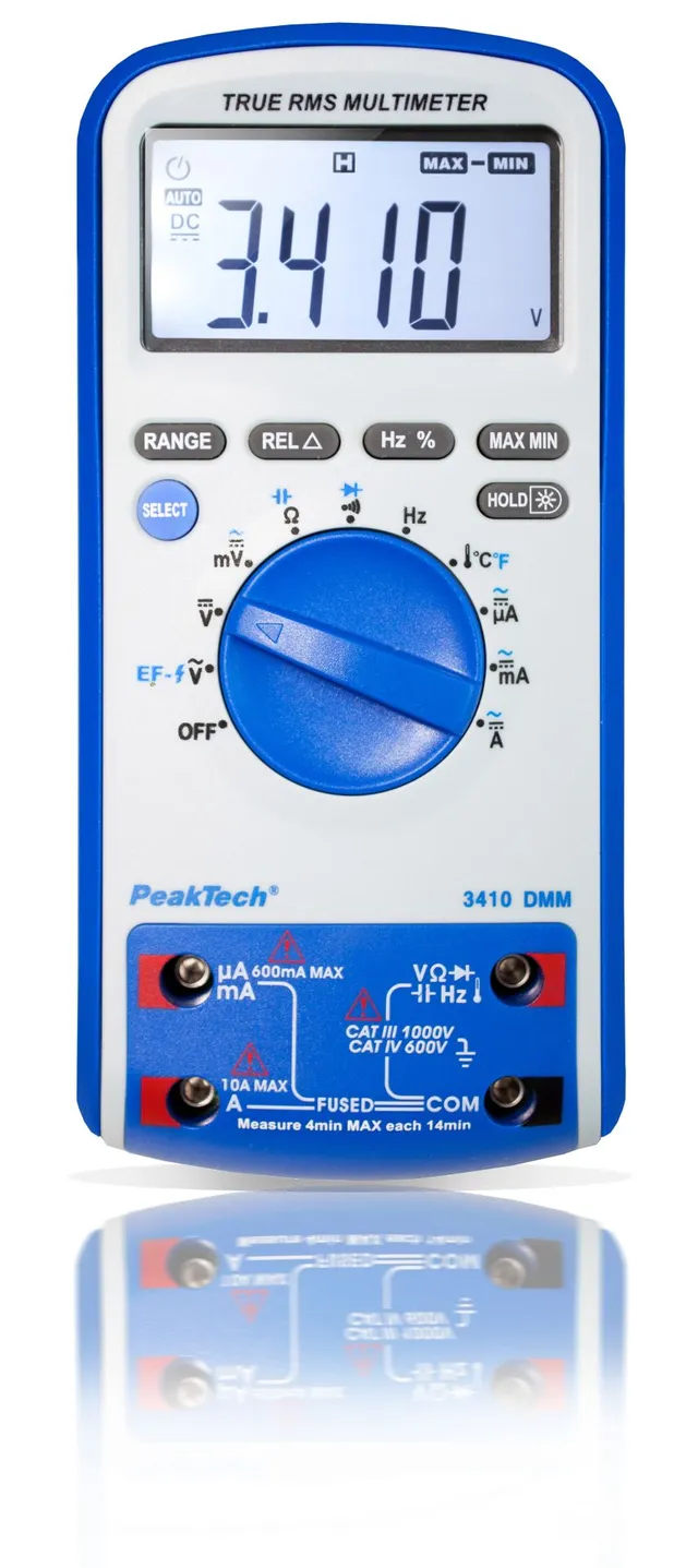 PeakTech® P 3410» Digitalt multimeter 6000 tellinger med TrueRMS 