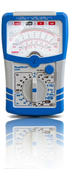 PeakTech&#174; P 3385&#187; Analogt multimeter 600V AC/DC, 10A AC/DC, KAT III