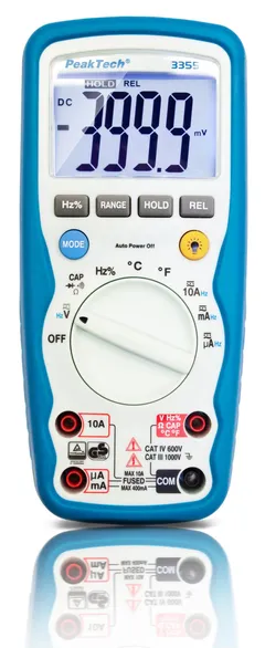 PeakTech&#174; P 3355&#187; Digitalt multimeter 4000 tellinger, IP67