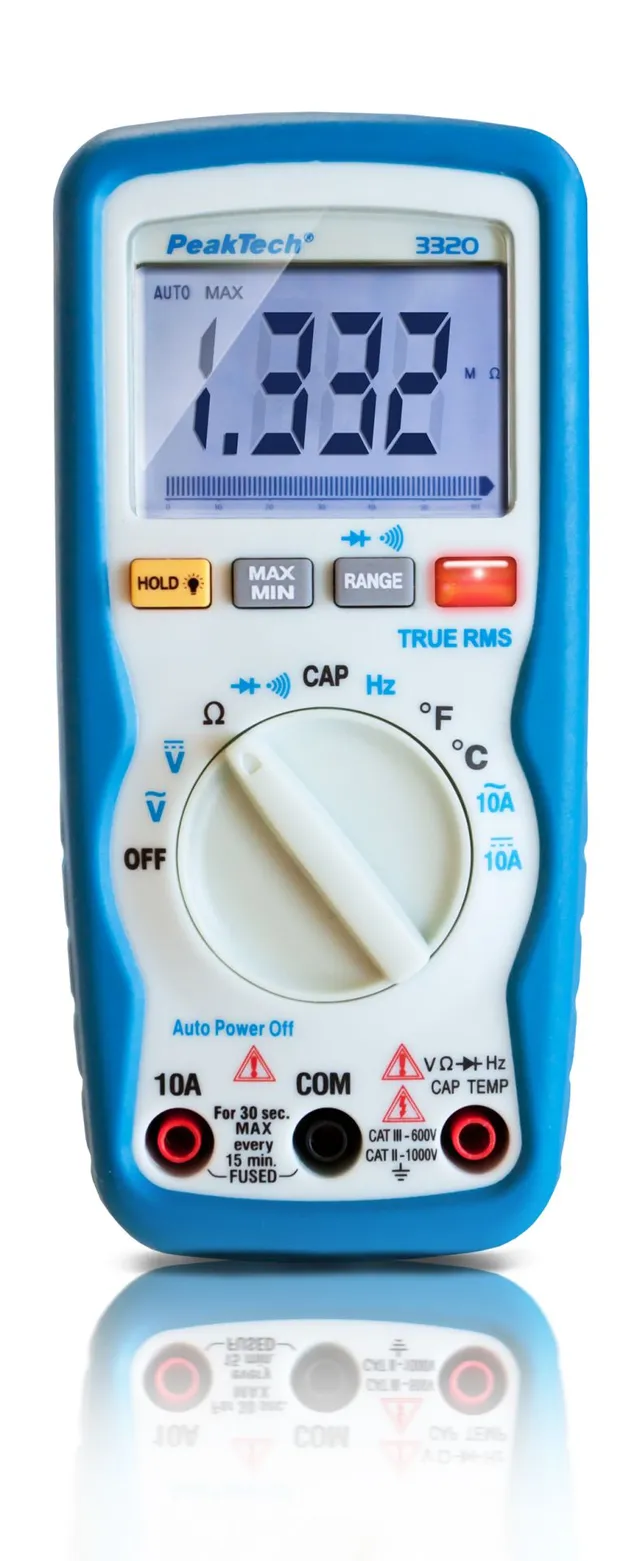 PeakTech® P 3320» Digitalt multimeter 6000 tellinger, TrueRMS 