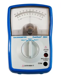 PeakTech&#174; P 3204&#187; Analogt galvanometer , +/- 50&#181;A / 5 mA / 100 mV DC