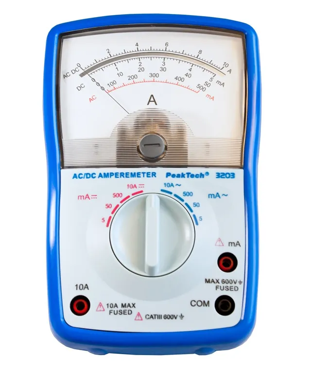 PeakTech® P 3203» Analogt amperemeter 10 A AC/DC 