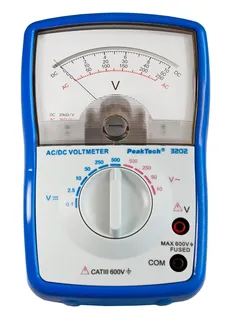 PeakTech&#174; P 3202&#187; Analogt voltmeter 500 V AC/DC
