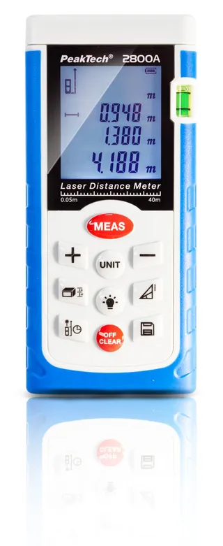 PeakTech&#174; P 2800 A&#187; Laseravstandsm&#229;ler opptil 40 meter
