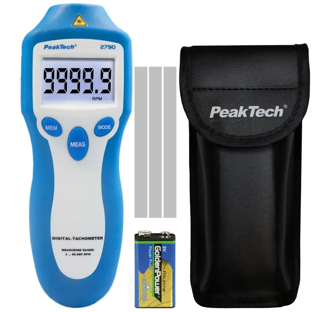 PeakTech® P 2790» Turteller 5-sifret 1 ... 99 999 o/min 