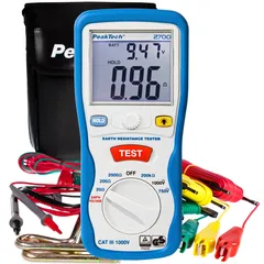 PeakTech&#174; P 2700&#187; Digital jordtester 0–2000O, KAT III 1000 V