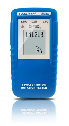 PeakTech&#174; P 2530 3-faset retningsindikator  m/LCD-skjerm